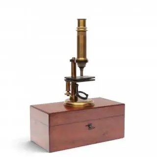 Frankrijk, messing microscoop, circa 1880 – kavel bij Veilinggebouw De Zwaan, Amsterdam