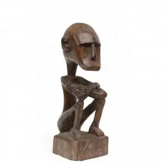 Indonesië, gehurkt houten sculptuur – kavel bij Veilinggebouw De Zwaan, Amsterdam