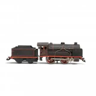 Blikken locomotief met tender, Märklin, model 3880 – kavel bij Veilinggebouw De Zwaan, Amsterdam