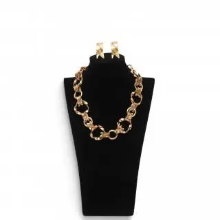 Yves Saint Laurent, Vintage Harlequin collier met oorclips – kavel bij Veilinggebouw De Zwaan, Amsterdam