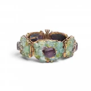 Louise Arnaud, koperen met glazen armband, midden 20ste eeuw – kavel bij Veilinggebouw De Zwaan, Amsterdam