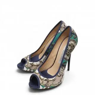 Gianmarco Lorenzi printed peep toe heel, circa 2010 – kavel bij Veilinggebouw De Zwaan, Amsterdam