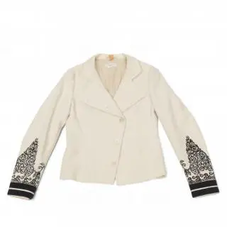 Dries van noten cream and black embroidery wool jacket, fall 2002 – kavel bij Veilinggebouw De Zwaan, Amsterdam