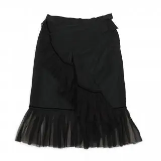 Louis Vuitton black ruffled mesh-hem skirt, circa 00s – kavel bij Veilinggebouw De Zwaan, Amsterdam