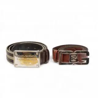 Set of two Dolce & gabbana belts, circa 00s – kavel bij Veilinggebouw De Zwaan, Amsterdam