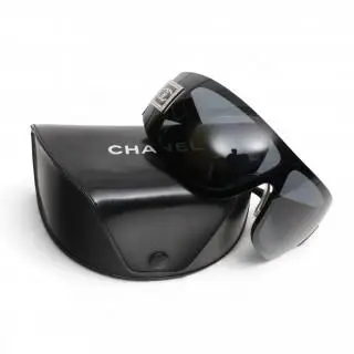 Chanel frameless oversized black tint crystal sunglasses, circa 00s – kavel bij Veilinggebouw De Zwaan, Amsterdam