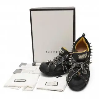 Gucci black flashtrek removable spikes sneakers, circa 2018 – kavel bij Veilinggebouw De Zwaan, Amsterdam