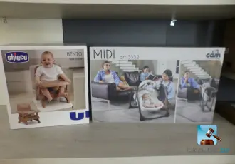 Lot chaises bébé avec balancelle – kavel bij Clicpublic