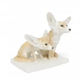Meissen, porseleinen sculptuur 'fennek', 1934-1945 – kavel bij Veilinggebouw De Zwaan, Amsterdam