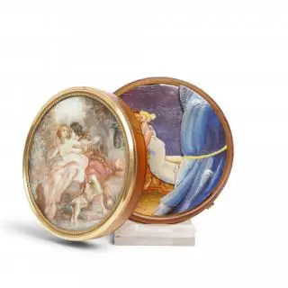 Frankrijk, hoornen snuifdoos met gouden monturen, circa 1800 – kavel bij Veilinggebouw De Zwaan, Amsterdam