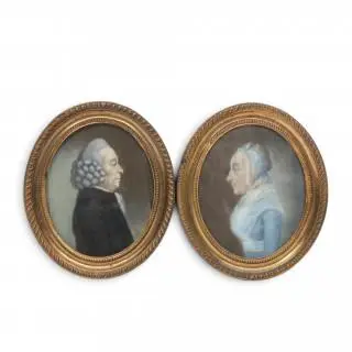 Johannes Anspach (1752-1823), paar portretminiaturen, circa 1800 – kavel bij Veilinggebouw De Zwaan, Amsterdam