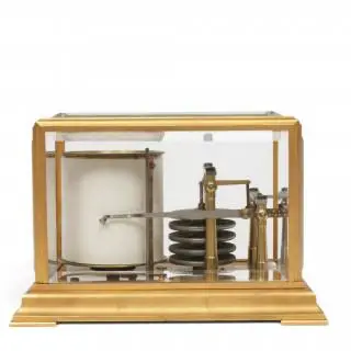 Frankrijk, miniatuur barograaf in verguld bronzen kast, Richard Frères, circa 1880 – kavel bij Veilinggebouw De Zwaan, Amsterdam