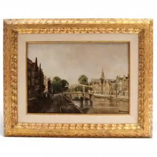 NV Haagsche Plateelfabriek Rozenburg, aardewerk plaquette, circa 1900 – kavel bij Veilinggebouw De Zwaan, Amsterdam