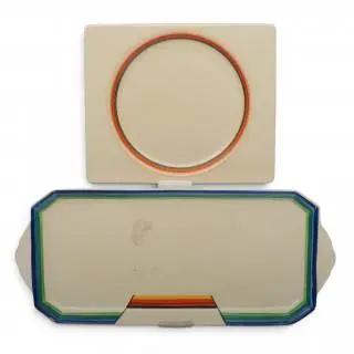 Clarice Cliff, twee aardewerk schalen, circa 1920 – kavel bij Veilinggebouw De Zwaan, Amsterdam