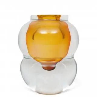 Olaf Stevens, glazen Unica vaas, Swedish Top Crystal, 2003 – kavel bij Veilinggebouw De Zwaan, Amsterdam