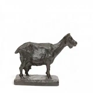 Anna op t' Landt (1883-1945), bronzen sculptuur, geit, vroeg 20e eeuw – kavel bij Veilinggebouw De Zwaan, Amsterdam