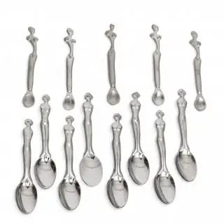 Carrol Boyes, South Africa, dertien koffie/theelepels, 90/00 er jaren – kavel bij Veilinggebouw De Zwaan, Amsterdam