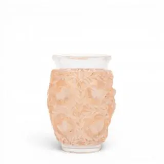 Rene Lalique, roze bruin gepatineerde vaas, 'Bagatelle', design 1939 – kavel bij Veilinggebouw De Zwaan, Amsterdam