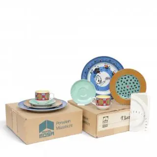 Rob Birza (geb. 1962), twee sets porseleinen servies, 1990 – kavel bij Veilinggebouw De Zwaan, Amsterdam