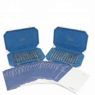 OMAS, collection of twenty four sterling silver fountain pens, 'Unicef, Signs for Childeren 1946-1996, all numbered 242/300 – kavel bij Veilinggebouw De Zwaan, Amsterdam