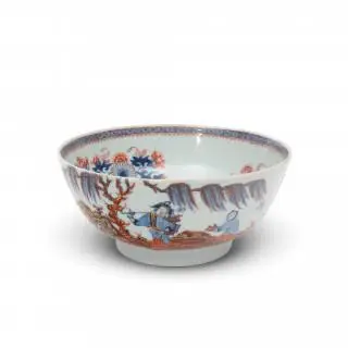 China, an Imari porcelain 'Xiwangmu' bowl, 18th century – kavel bij Veilinggebouw De Zwaan, Amsterdam