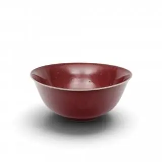 China, a copper-red-glazed bowl, 18th-19th century – kavel bij Veilinggebouw De Zwaan, Amsterdam
