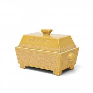 China, a yellow-glazed ritual vessel, mid 20th century – kavel bij Veilinggebouw De Zwaan, Amsterdam