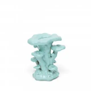 China, a turquoise-glazed 'mushroom' vase, 20th century – kavel bij Veilinggebouw De Zwaan, Amsterdam