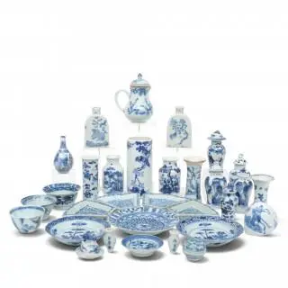 China, a collection of blue and white porcelain, 18th-19th centuries – kavel bij Veilinggebouw De Zwaan, Amsterdam