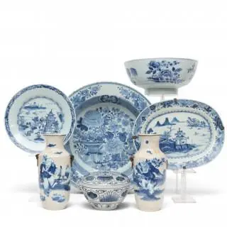 China, a collection of blue and white porcelain, 18th-19th centuries – kavel bij Veilinggebouw De Zwaan, Amsterdam