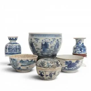 China, a collection of blue and white porcelain, 17th-20th centuries – kavel bij Veilinggebouw De Zwaan, Amsterdam