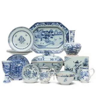 China, a collection of blue and white porcelain, 18th-19th centuries – kavel bij Veilinggebouw De Zwaan, Amsterdam