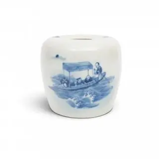 China, a 'Blue de Hue' porcelain jar for the Vietnamese market, 19th century – kavel bij Veilinggebouw De Zwaan, Amsterdam