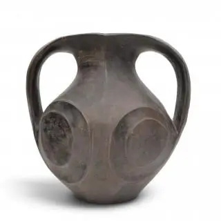 China, a black pottery amphora, Han dynasty (206 BC- 220 AD) – kavel bij Veilinggebouw De Zwaan, Amsterdam