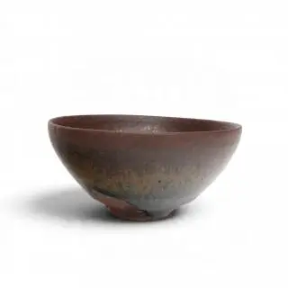 China, a hare's fur-glazed pottery bowl, probably Song dynasty (960-1279) – kavel bij Veilinggebouw De Zwaan, Amsterdam