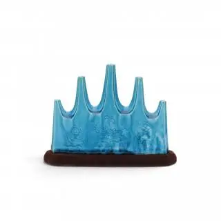 China, a turquoise-glazed brush-rest, Kangxi period (1662-1722) – kavel bij Veilinggebouw De Zwaan, Amsterdam