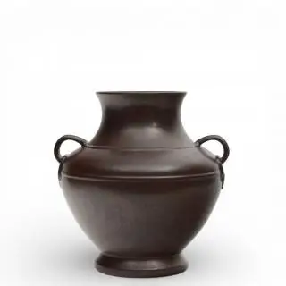 China, a faux-bronze porcelain vase, 20th century – kavel bij Veilinggebouw De Zwaan, Amsterdam