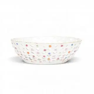 China, a famille rose export porcelain openworked basket, ca. 1800 – kavel bij Veilinggebouw De Zwaan, Amsterdam
