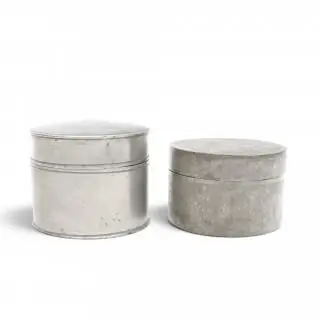 China, two pewter jars and covers, 19th/ 20th century – kavel bij Veilinggebouw De Zwaan, Amsterdam