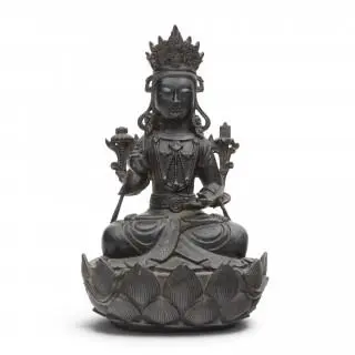 China, a bronze figure of Guanyin, 20th century – kavel bij Veilinggebouw De Zwaan, Amsterdam