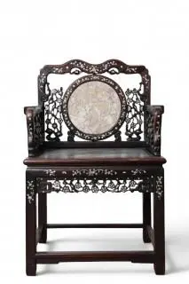 China, an iron-wood armchair, 19th century – kavel bij Veilinggebouw De Zwaan, Amsterdam