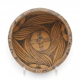 China, a Gansu pottery bowl, Neolithic period, Majiayao culture, mid to late 3rd millennium BC – kavel bij Veilinggebouw De Zwaan, Amsterdam