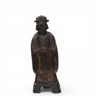 China, a bronze figure of an official, Ming dynasty, 16th/ 17th century – kavel bij Veilinggebouw De Zwaan, Amsterdam