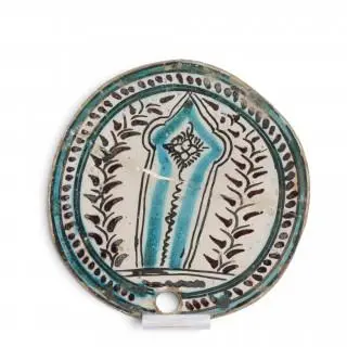 Qajar, ceramic beehive cover, 19th century – kavel bij Veilinggebouw De Zwaan, Amsterdam