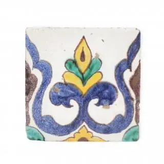 Persia, earthenware tile, 19th century – kavel bij Veilinggebouw De Zwaan, Amsterdam