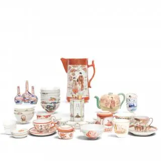 Japan, a collection Kutani and polychrome porcelain, 19th-20th centuries – kavel bij Veilinggebouw De Zwaan, Amsterdam
