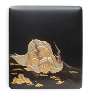 Japan, a lacquer writing box, 'suzuribako', 19th century – kavel bij Veilinggebouw De Zwaan, Amsterdam