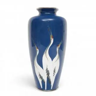 Japan, a cloisonné vase, 20th century – kavel bij Veilinggebouw De Zwaan, Amsterdam
