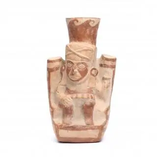 Peru, Moche IV, ca. 500-700, a large vessel – kavel bij Veilinggebouw De Zwaan, Amsterdam