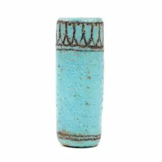 Egypt, a blue faience fine kohl container, 18th Dynastie, ca. 1400 BCE – kavel bij Veilinggebouw De Zwaan, Amsterdam
